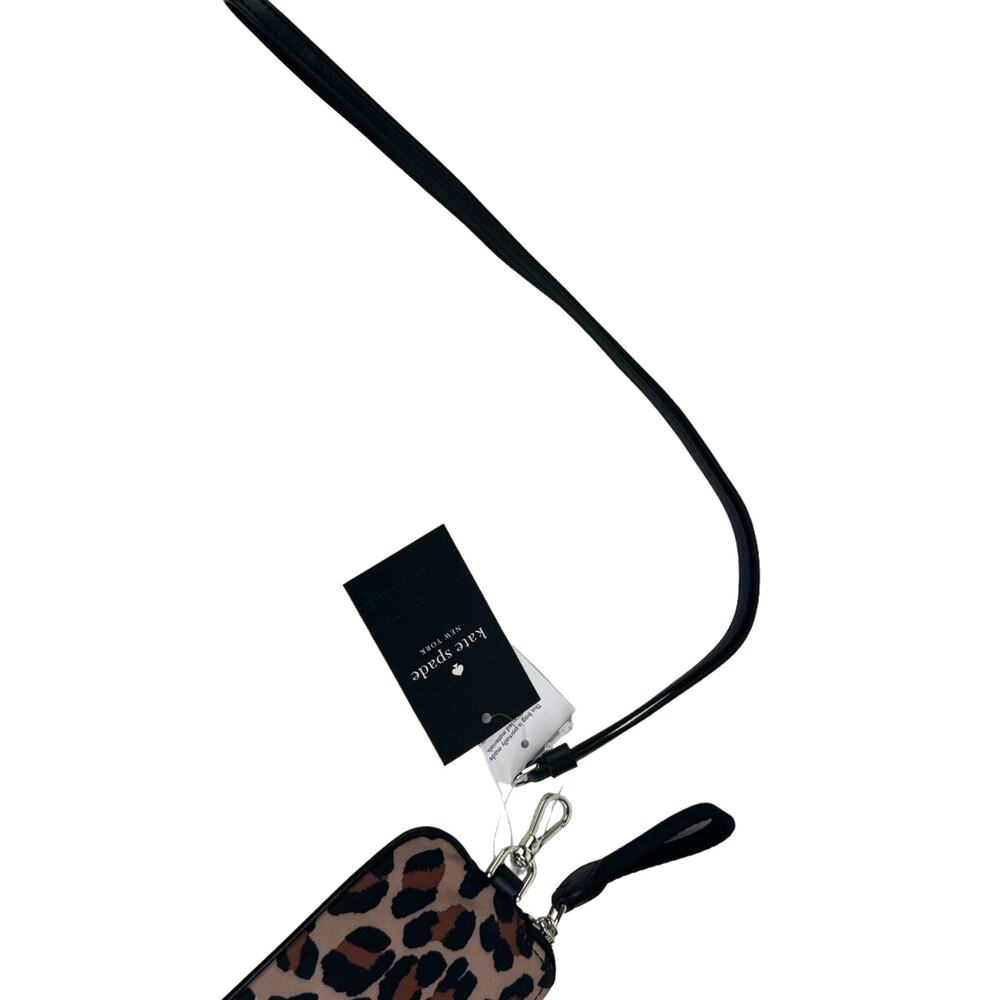 Kate Spade Chelsea Leopard Card Case Lanyard - Picture 8 of 8